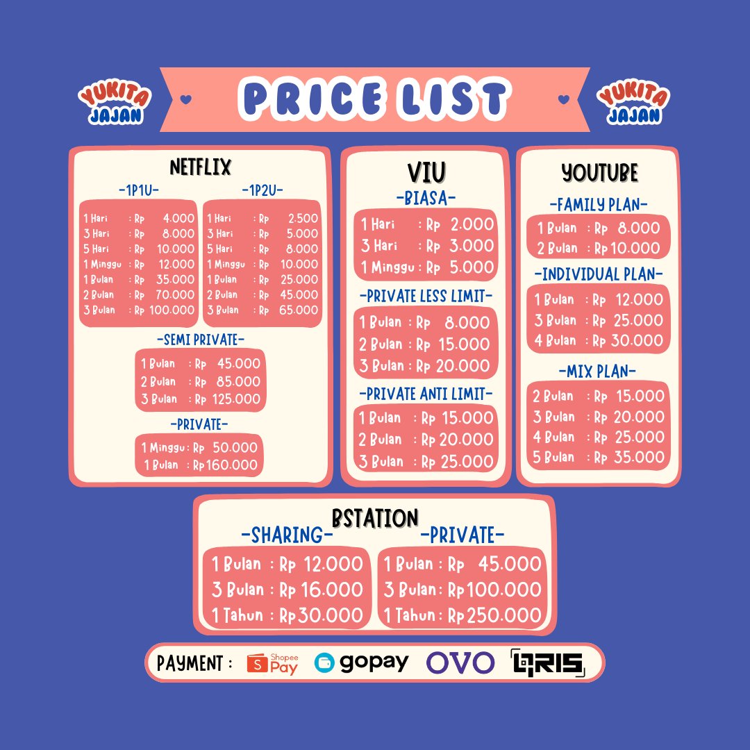 di_sinii's tweet photo. ︎︎
@di_sinii sedia premium: netflix viu youtube bstation disney+ hotstar loklok youku vision+ vidio hbo go iqiyi wetv amazon prime video spotify canva capcut chatgpt get contact wattpad zoom
 ︎︎ https://t.co/bVoXDiizF3