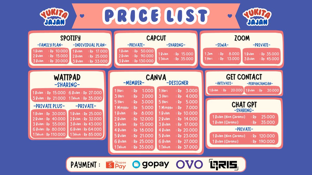 di_sinii's tweet photo. ︎︎
@di_sinii sedia premium: netflix viu youtube bstation disney+ hotstar loklok youku vision+ vidio hbo go iqiyi wetv amazon prime video spotify canva capcut chatgpt get contact wattpad zoom
 ︎︎ https://t.co/bVoXDiizF3