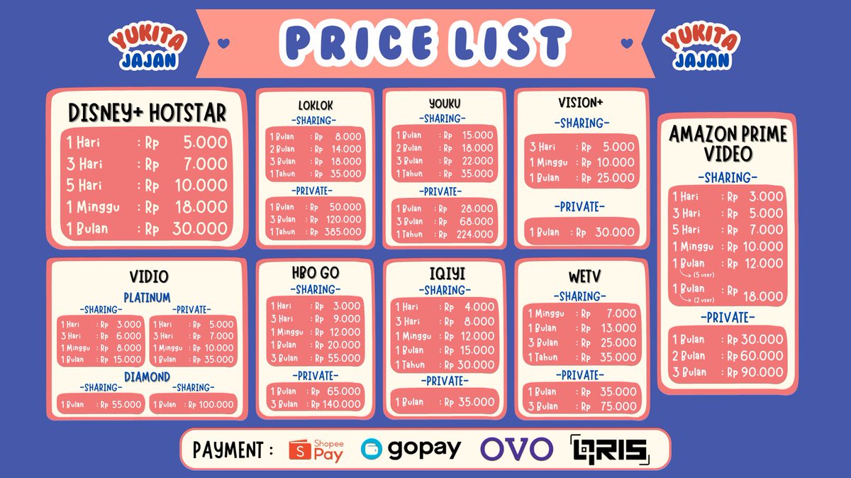 di_sinii's tweet photo. ︎︎
@di_sinii sedia premium: netflix viu youtube bstation disney+ hotstar loklok youku vision+ vidio hbo go iqiyi wetv amazon prime video spotify canva capcut chatgpt get contact wattpad zoom
 ︎︎ https://t.co/bVoXDiizF3