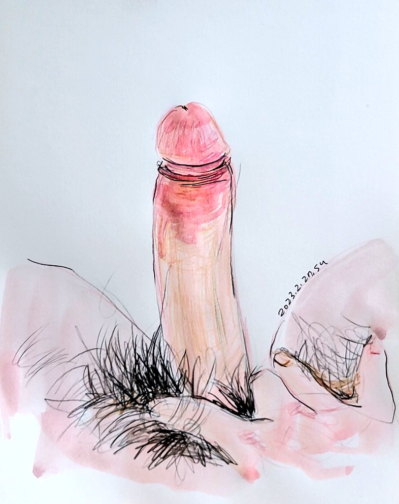 내 좆상형에 속하는 노포자지 좆상화 ! 귀두와 좆기둥 사이의 말려있는 껍질의 단단한 텐션이 좋다. 저 사이에 낀 좆밥은 더 좋고 쿰쿰한 냄새도 좋아한다. 좆기둥에 포경수술 자국 없이 매끈한 살색 기둥이 꼴림 포인트임 버섯갓처럼 말랑한 귀두를 혀로 굴려보고 싶어진다. #섹트 #좆상화