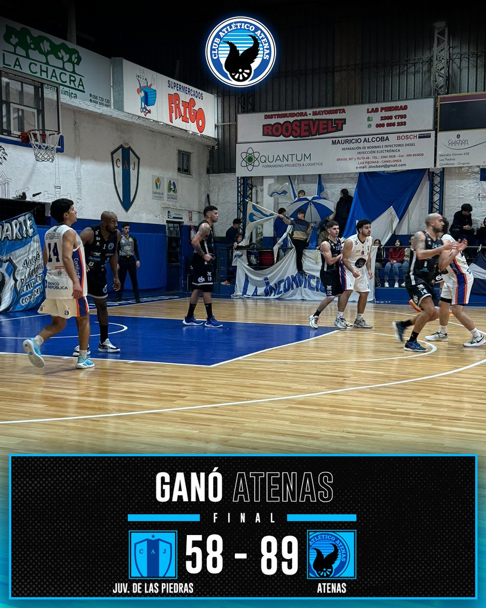 clubaatenas's tweet photo. ¡SUMANDO OTRA VICTORIA! 💪🏀

Atenas (89) venció a Juventud (58) por la quinta fecha de la DTA. 

⚪🔵 LEVANTA LAS ALAS UN NUEVO ATENAS ⚪🔵 https://t.co/kOAVM8Jy5z