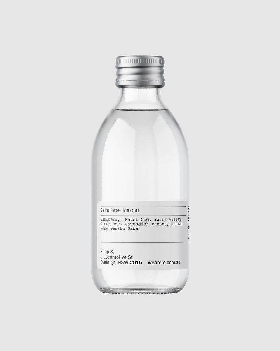 TweetsByTBI's tweet image. Standard Projects’ (@Std_Projects) ever-changing identity for RE underpins the no-waste bar’s spontaneous mixology → t-bi.link/re
