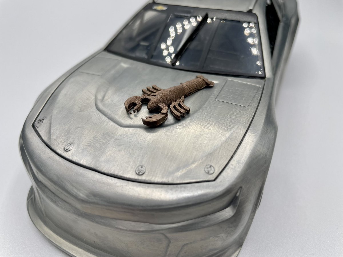 NASCAR3Ds's tweet photo. @Lionel_Racing I make and sell 3D printed Lobsters to go with Louden Win cars. Check them out! https://t.co/4kOIor01Lc