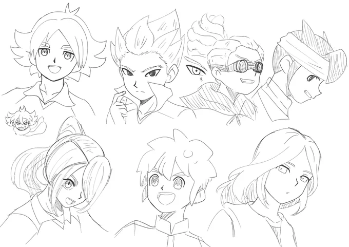 イナイレ見ないで描けるかなチャレンジ 
