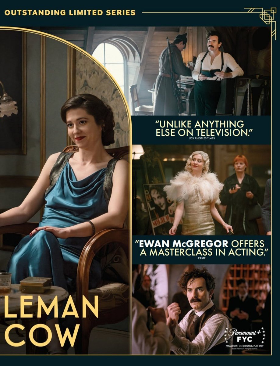 NEW 🚨 For Your Consideration Emmy Awards campaign for the miniseries A Gentleman in Moscow featuring Ewan McGregor and Mary Elizabeth Winstead in The Hollywood Reporter Magazine, July. 📽 #FYC