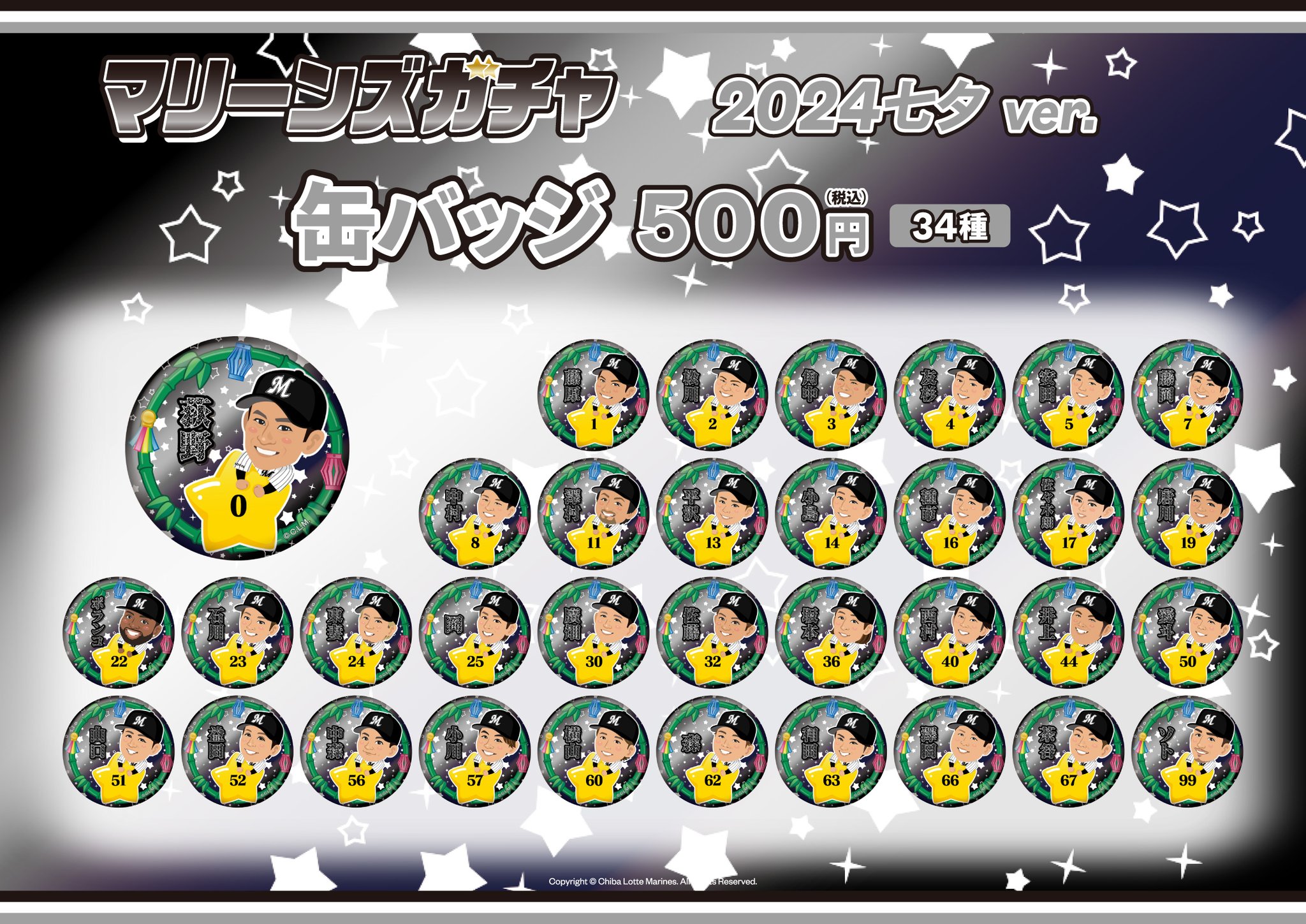 千葉ロッテマリーンズ モバガチャ 12個セット 千葉ロッテマリーンズ | モバガチャ