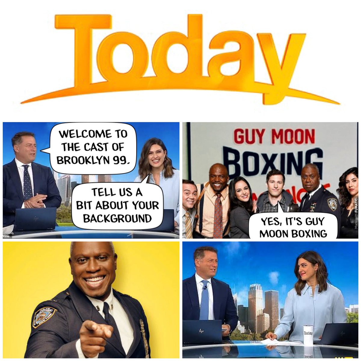 guymoonboxing's tweet image. Get to GUY MOON BOXING!
@karlstefanovic @TheTodayShow @terrycrews @chelseaperetti @guymoonboxing @AlburyCity @wodongacouncil