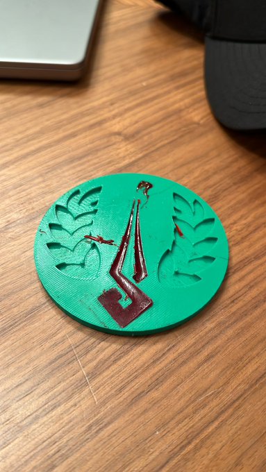 Worked on my maker projects this weekend! First up is my Hades logo hat. It&rsquo;s a baby project to help