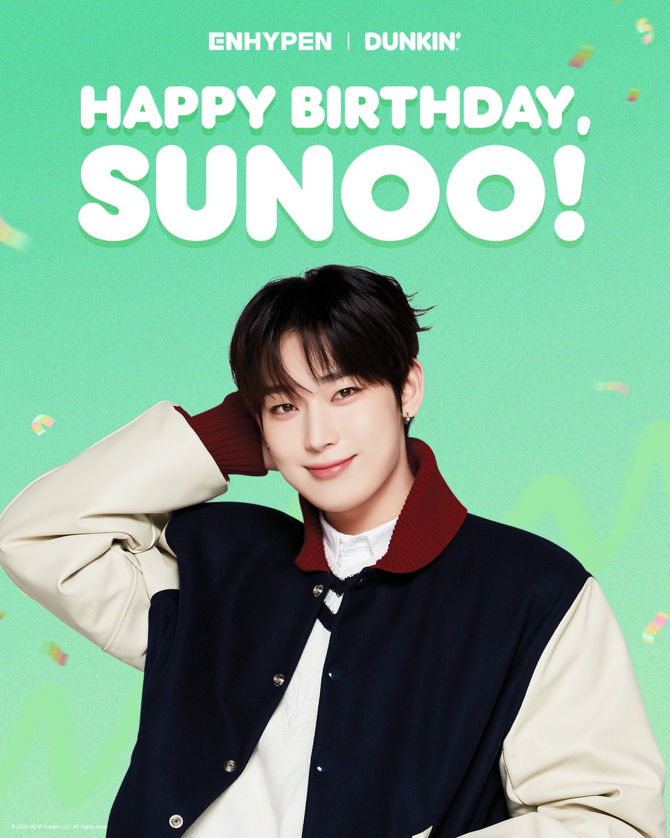 Cheers to another wonderful year! Happy Birthday, Sunoo! 🎈 #ENHYPEN_DunkinPH ENHYPEN_SUNOO