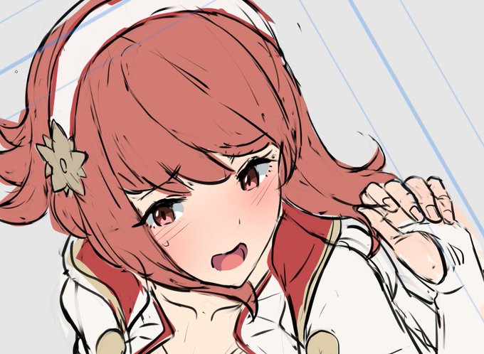 合間に渋用新作絵もカラーラフ手直し。 