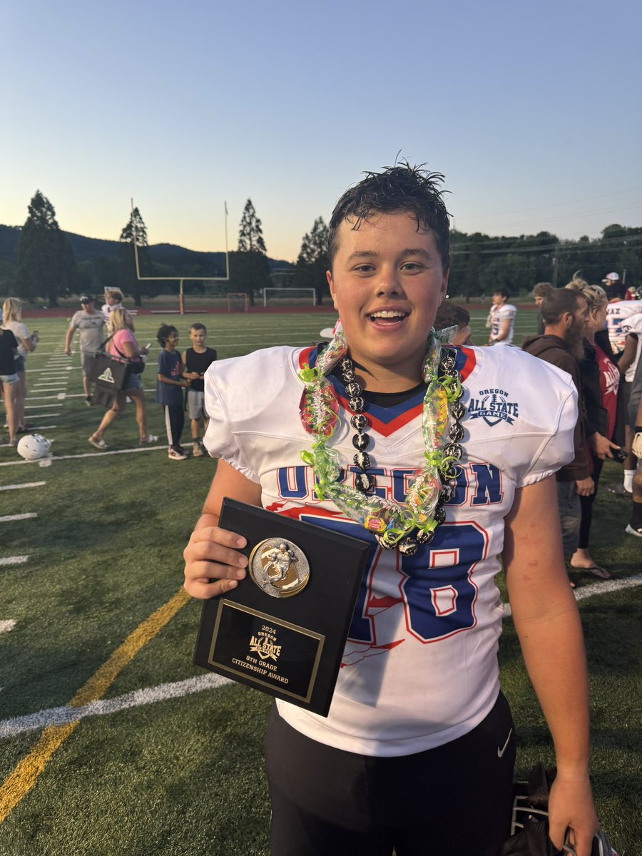 Peter Stanley (@peterstan2028) on Twitter photo Proud to have participated in the 2024 Oregon All State Game! Honored to receive the Citizenship Award! Even better, got the W in 4OT!
@OR_allstategame <a href="/LaifMorrison/">Laif Morrison</a> <a href="/Summitstorm_FB/">Summit Storm Football</a> Proud to have participated in the 2024 Oregon All State Game! Honored to receive the Citizenship Award! Even better, got the W in 4OT!
@OR_allstategame <a href="/LaifMorrison/">Laif Morrison</a> <a href="/Summitstorm_FB/">Summit Storm Football</a>
