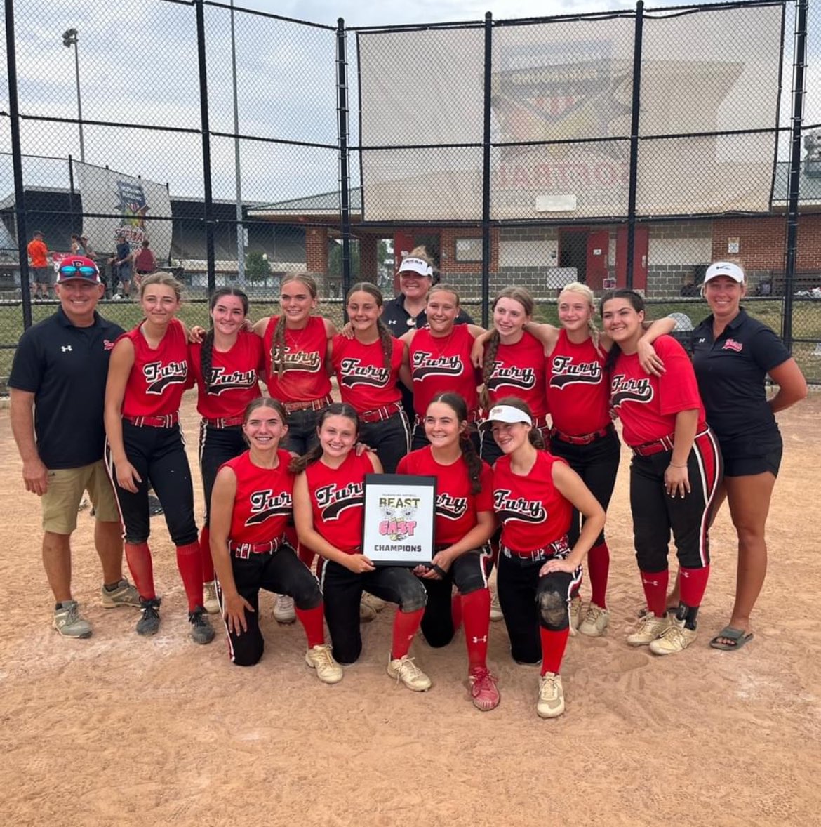 PeteMedhurst's tweet photo. Winning is hard. Winning in 100°. Heat harder… @NCFurySoftball Brabson handled the assignment in Hagerstown Today super proud of these ladies. #winning #Softball #winwithclass https://t.co/vxfzaau8i2