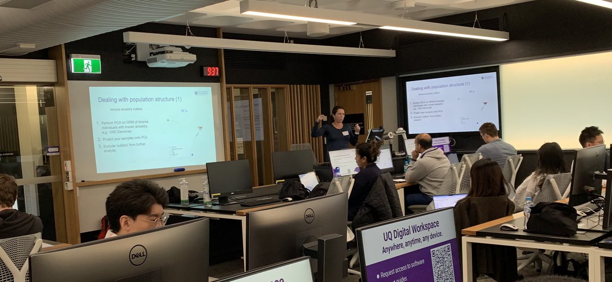 JianZengR's tweet image. Our GnG Winter School starts today! Dr Kath Kemper is teaching GWAS and running pracs in the morning. @PCTGenomics