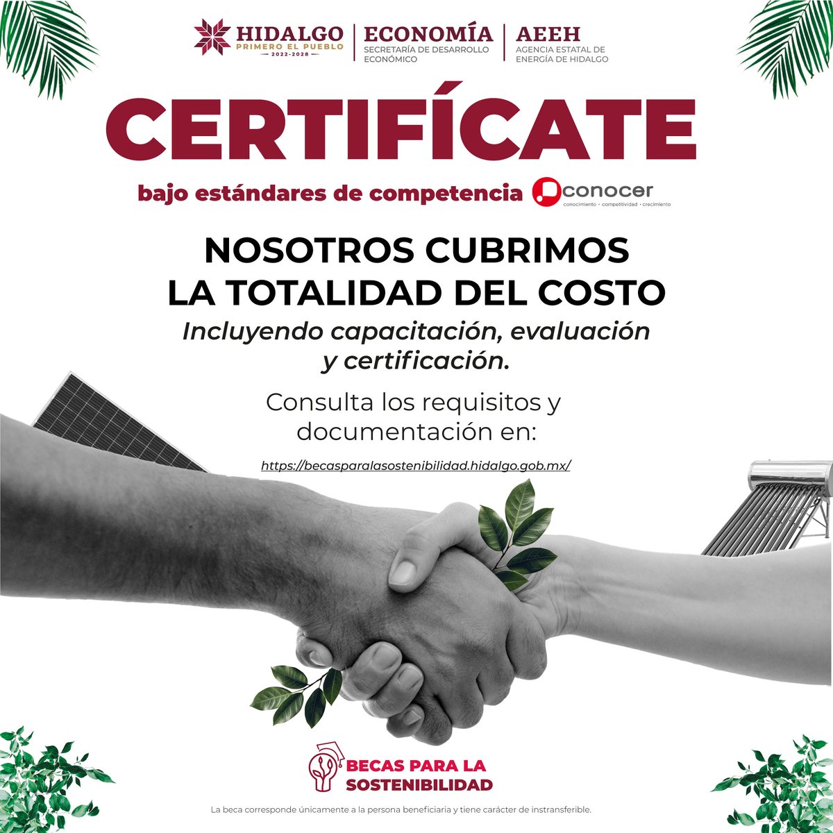 Sedeco_Hgo's tweet image. ¡Atención egresados de TSU o licenciatura afín al sector energético, te capacitamos y certificamos GRATIS!✅
Ingresa a …asparalasostenibilidad.hidalgo.gob.mx para conocer todos los detalles.
Atención personalizada:
📞 771 688 6189
📍 Camino Real de la Plata 222, 1er piso, Zona Plateada, Pachuca