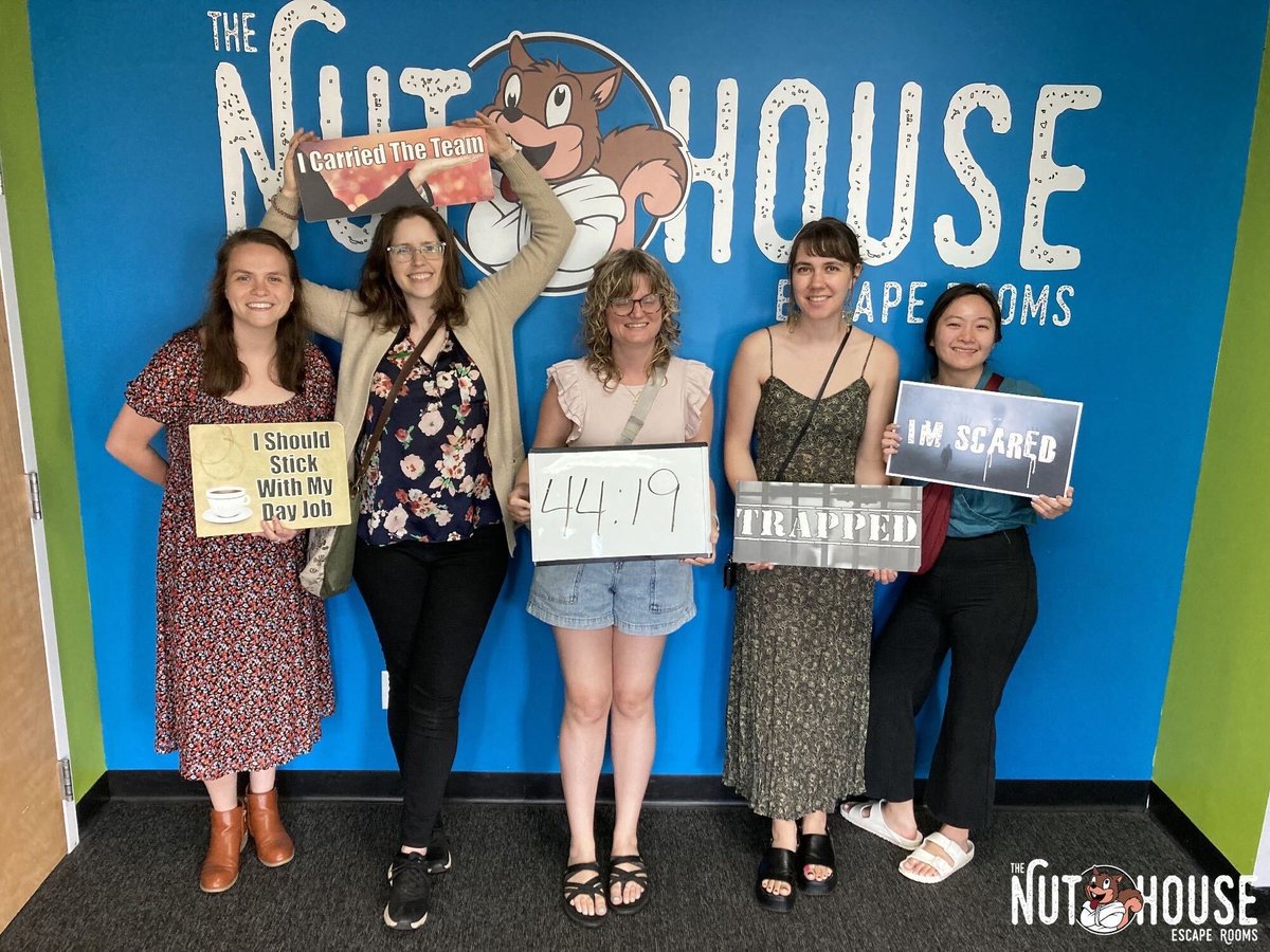 Dr. Lisa Starr (@lisastarrphd) on Twitter photo My first time in an escape room and we killed it. Don’t I have the best lab? <a href="/AngelaSantee/">Angela C. Santee</a> @KaChangPsy <a href="/GwynethDeLap/">Gwyneth DeLap</a> <a href="/AmyCarolus/">Amy Carolus</a> <a href="/UR_IDEA_Lab/">Rochester IDEA Lab</a> My first time in an escape room and we killed it. Don’t I have the best lab? <a href="/AngelaSantee/">Angela C. Santee</a> @KaChangPsy <a href="/GwynethDeLap/">Gwyneth DeLap</a> <a href="/AmyCarolus/">Amy Carolus</a> <a href="/UR_IDEA_Lab/">Rochester IDEA Lab</a>