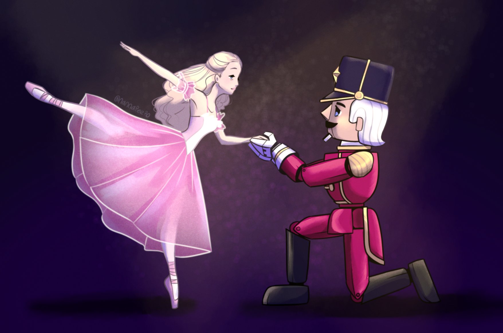 E X Day 23 of drawing true love Clara and Prince Eric from BarbieInTheNutcracker https t 1Zs8cHU5pE X