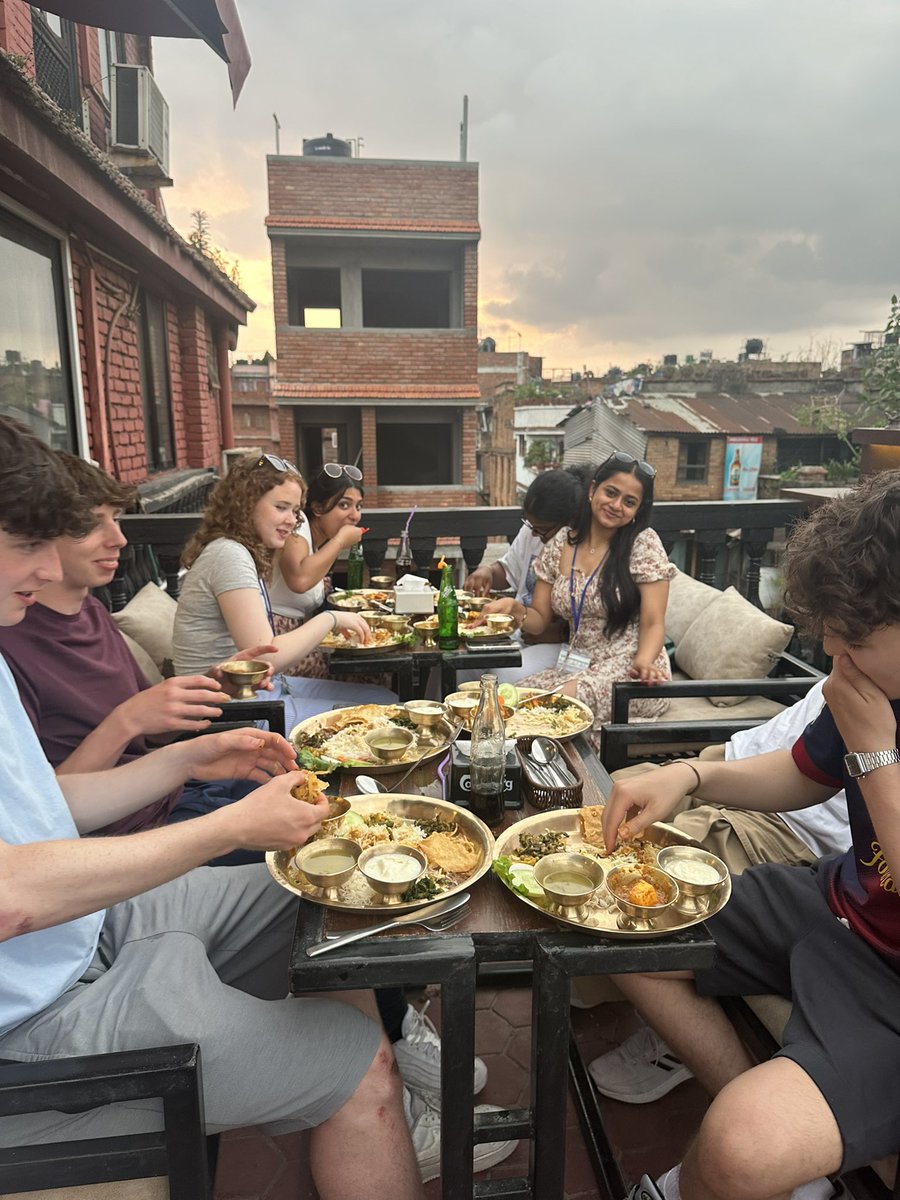 Our first dal bhaat of many 🍛 <a href="/StPetersSch/">St Peter's Catholic School</a> 
#nepal #goglobal #travel #globalcitizenship
