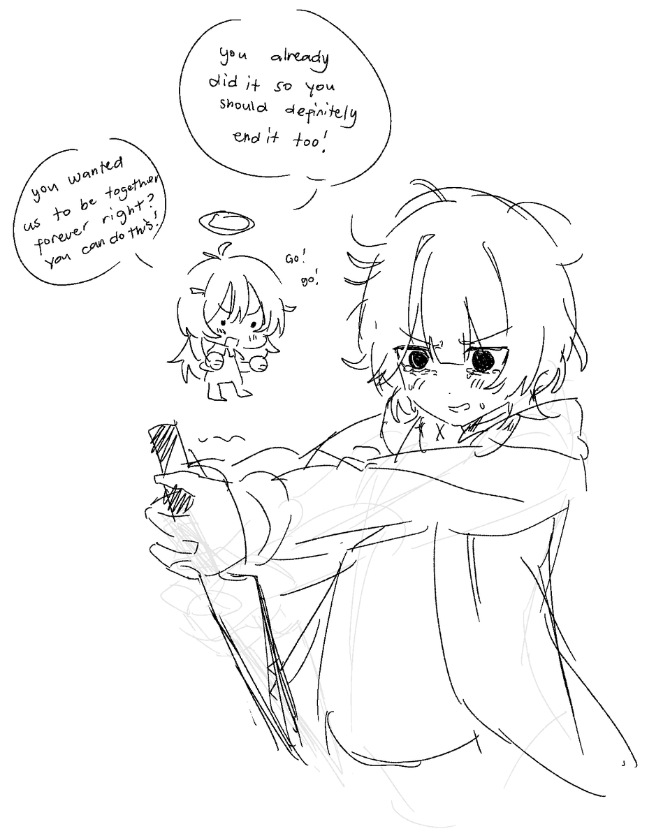 weird yuri plot

TW: self harm. 