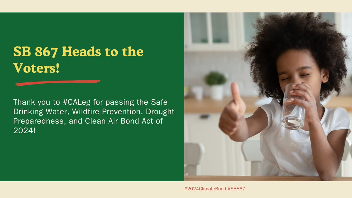 John Muir Land Trust (@johnmuirlt) on Twitter photo Great news, California! The #CALeg passed #SB867, putting the #2024ClimateBond on the ballot for your approval. This brings us closer to securing critical funding for statewide #ClimateResilience efforts. Thanks to <a href="/CASpeakerRivas/">Speaker Robert Rivas</a>, <a href="/ilike_mike/">Mike McGuire</a> & <a href="/CAgovernor/">Governor Gavin Newsom</a> for their leadership! Great news, California! The #CALeg passed #SB867, putting the #2024ClimateBond on the ballot for your approval. This brings us closer to securing critical funding for statewide #ClimateResilience efforts. Thanks to <a href="/CASpeakerRivas/">Speaker Robert Rivas</a>, <a href="/ilike_mike/">Mike McGuire</a> & <a href="/CAgovernor/">Governor Gavin Newsom</a> for their leadership!