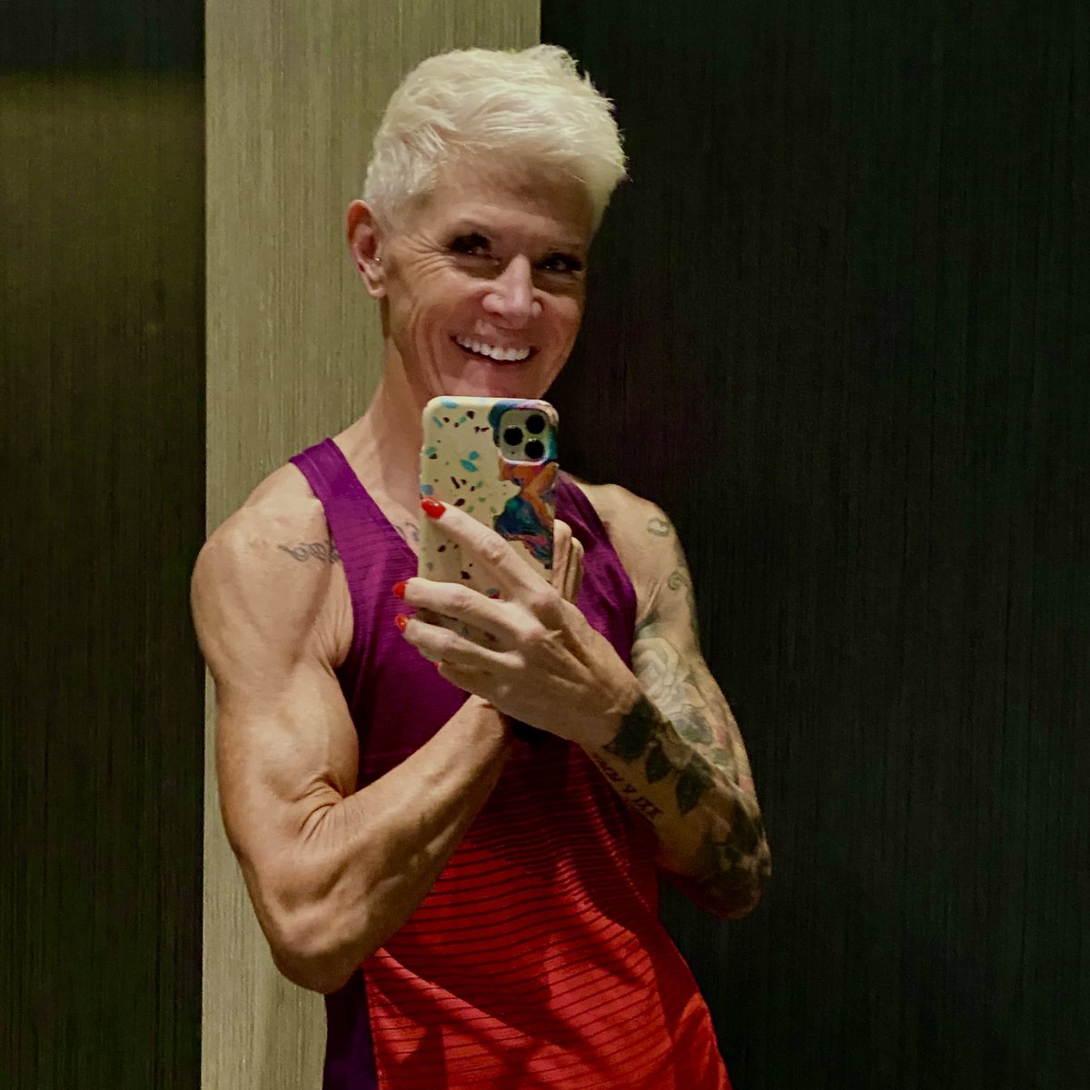 GinetteSear1's tweet photo. What did you do before breakfast today?
I trained with my coach… The Pump app.
Another fantastic session with my workout Village.
The positive corner of the internet ☺️💪🏼
@Schwarzenegger @ketch @AdamBornstein
#Pumpapp #Training #gym #abs #muscle #reps https://t.co/0RMthaOwbt