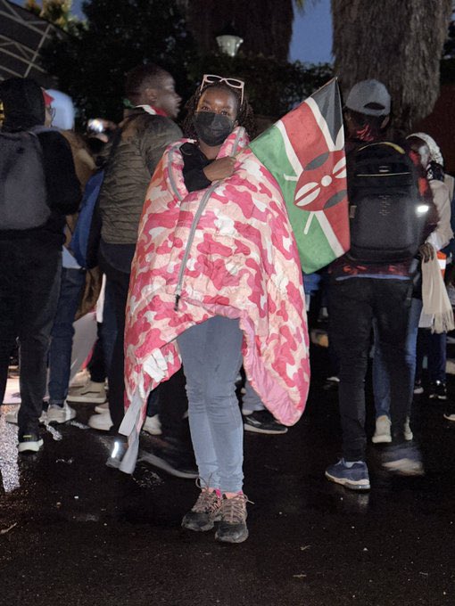BN_Karanja's tweet photo. Dear President William Ruto,
How does this make you feel? Hundreds of young doctors braving the cold of the night outside MoH just because you have an incompetent CS Nakhumicha
What does she have on you that you are so scared of sending her home and hiring another one?
#OccupyMOH