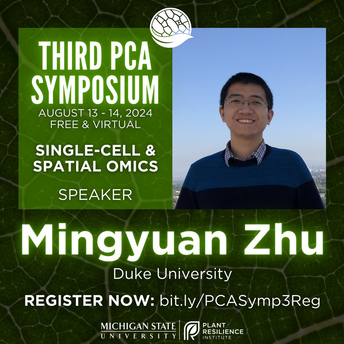 PlantCellAtlas.bsky.social (@cellatlas) on Twitter photo Dr. Mingyuan Zhu is a postdoc at <a href="/DukeU/">Duke University</a> whose recent work centers around single-cell and spatial transcriptomics to study root development in rice. Register now for the free and virtual #ThirdPCASymposium to hear Dr. Zhu's talk: bit.ly/PCASymp3 Dr. Mingyuan Zhu is a postdoc at <a href="/DukeU/">Duke University</a> whose recent work centers around single-cell and spatial transcriptomics to study root development in rice. Register now for the free and virtual #ThirdPCASymposium to hear Dr. Zhu's talk: bit.ly/PCASymp3