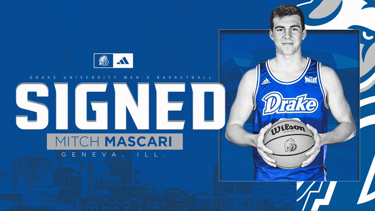 Drake Basketball (@drakebulldogsmb) on Twitter photo ๐ฝ๐ช๐๐ ๐ก๐ ๐๐ฅ!
<a href="/MitchMascari22/">Mitch Mascari</a> will use his final year of eligibility with the Bulldogs. Welcome to Des Moines, Mitch!
#CultureWins
#DSMHometownTeam ๐ฝ๐ช๐๐ ๐ก๐ ๐๐ฅ!
<a href="/MitchMascari22/">Mitch Mascari</a> will use his final year of eligibility with the Bulldogs. Welcome to Des Moines, Mitch!
#CultureWins
#DSMHometownTeam