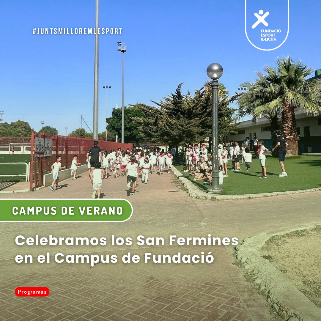 En el Campus de Fundació nos gusta hacer deporte, aprender cosas nuevas y pasárnoslo muy bien 😊✌

Hemos celebrado unos San Fermines muy particulares con encierro y todo. Los "toros" nos han hecho correr mucho 😂

#fundacio #deporte #campus