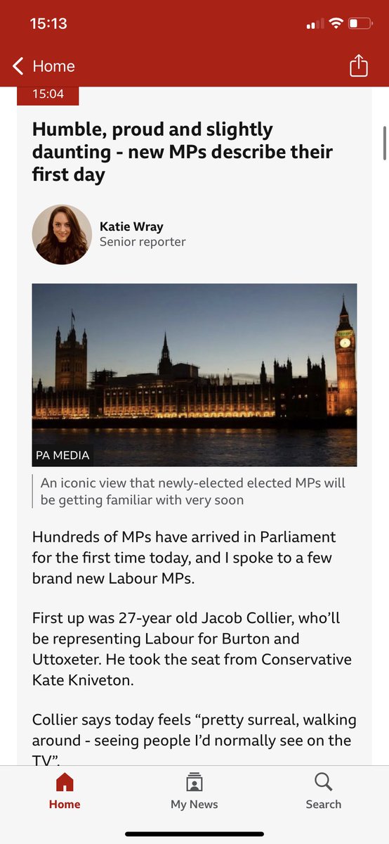 I’ve been speaking to some of the new MPs being inducted into Parliament today