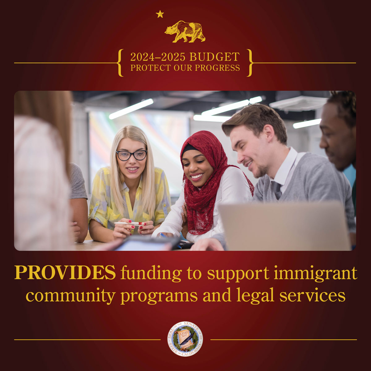 CASenateDems's tweet photo. 💲 On June 26, 2024, the California State Senate passed the Budget Act of 2024. SWIPE ➡️ to see what is included for human services.

#ProtectOurProgress #CALeg #CASenateDems https://t.co/oUXIlHXFFk