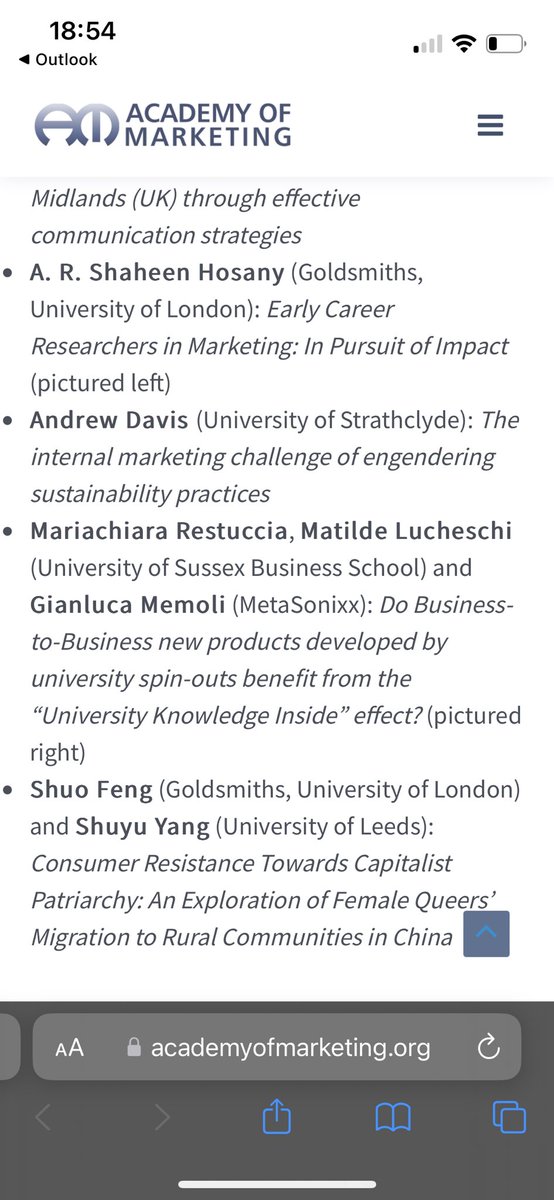 A big thanks to <a href="/Acad_Marketing/">Academy of Marketing</a> for awarding <a href="/lelioshuyu/">Shuyu Yang</a> and I the research funding!!! We are so delighted and honoured to be one of the recipients this year ❤️ Thank you AM for your continued support for ECRs!! #AM2024Conference 
#AcademyOfMarketing #EarlyCareerResearchers