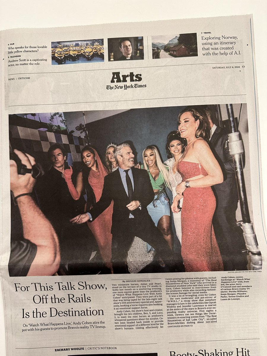 mikex4's tweet photo. @CountessLuann Hope you grabbed a copy of Saturday’s NY Times!! You’re on the front page of the Arts section 📰💃🏻 https://t.co/pXAmAw7d6n