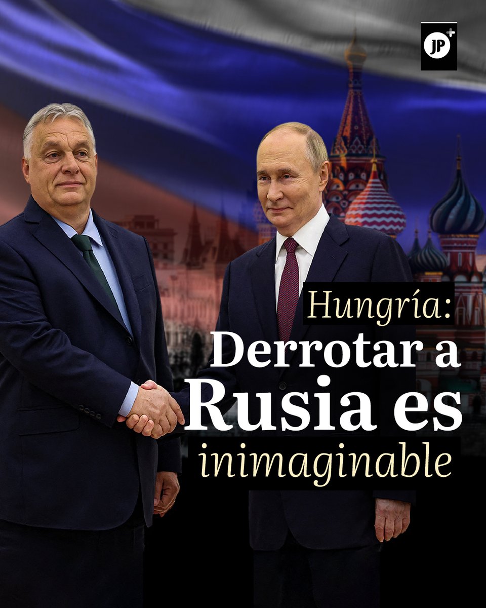 🇭🇺🇷🇺 El primer ministro de Hungría, Viktor Orbán, afirmó que el presidente ruso, Vladímir Putin, tiene una visión clara sobre cómo vencer a Ucrania, respaldada por un ejército estratégicamente preparado y equipos de última tecnología.