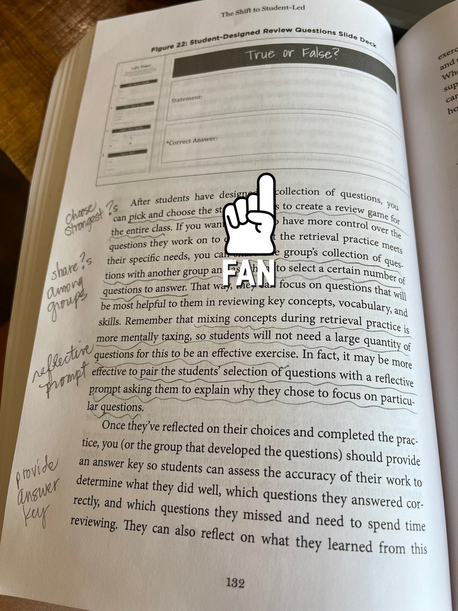 LauraW73's tweet photo. Today I brought #theshifttostudentled to an old favorite- Gramz in Columbus. Loving student created review questions to improve retrieval. #udlandblendedlearning #bcscudl @KatieNovakUDL @Catlin_Tucker https://t.co/15XrPEpGjw