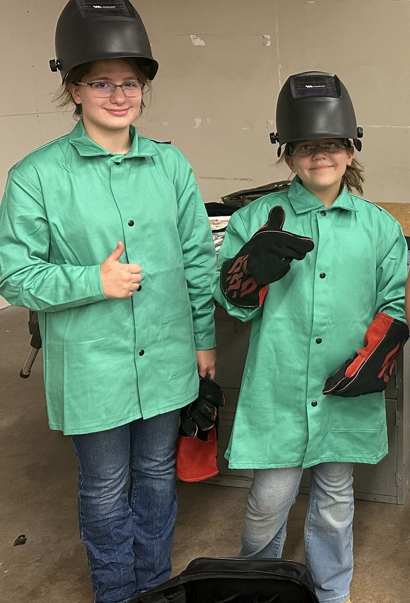 Our second middle school welding camp of the summer is off to a great start! 👍🏻 #careerpathways