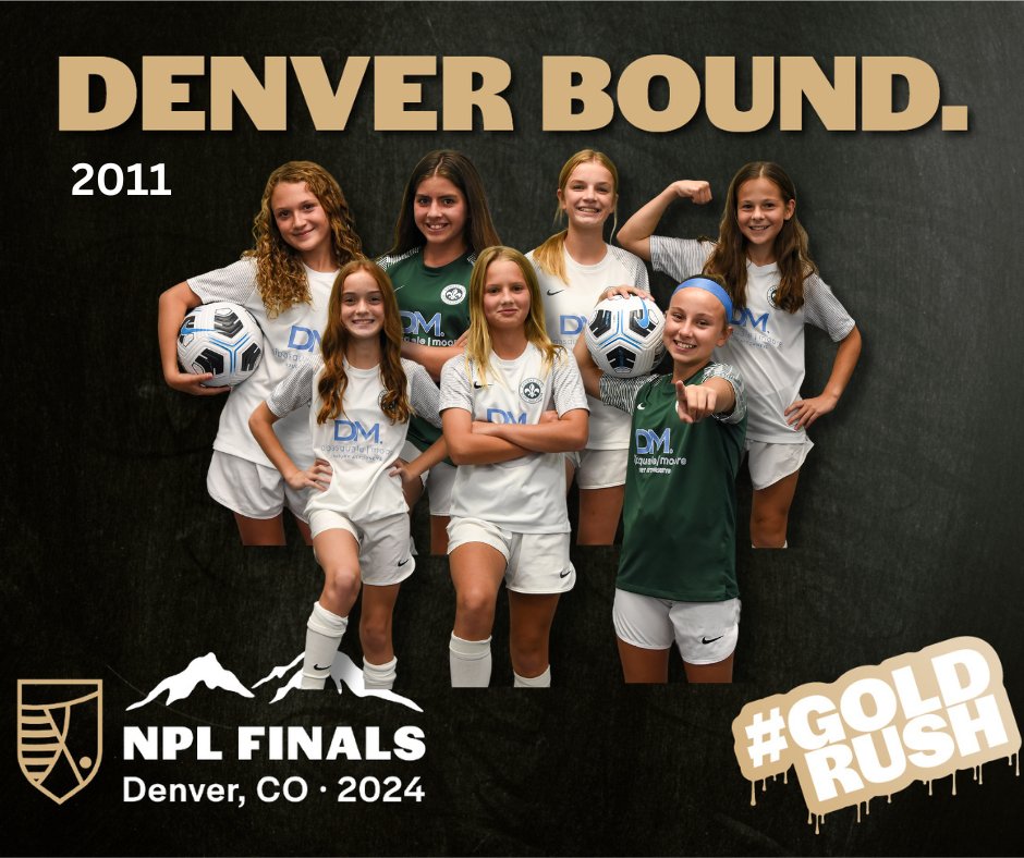 DENVER BOUND🤩
-
Four of our NPL teams are headed to Denver, CO for finals July 11-15th, wish them luck as they head for the west!