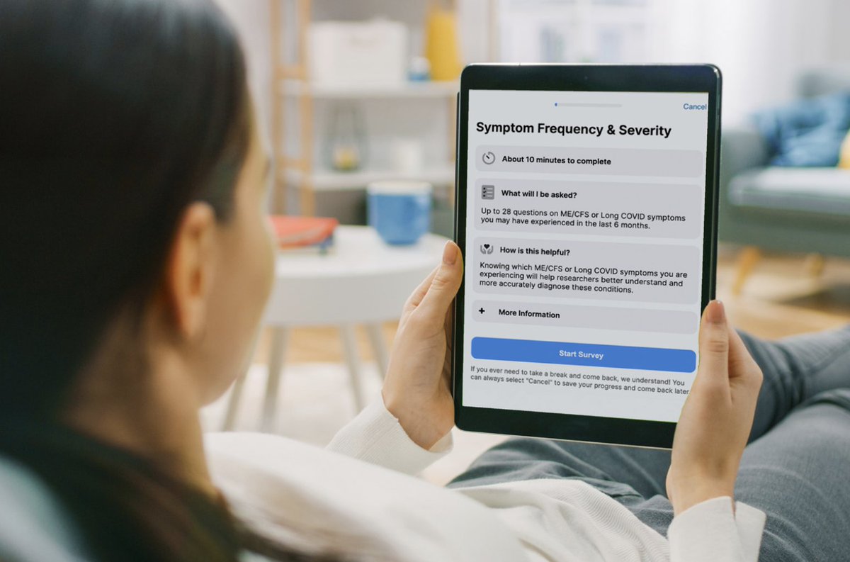 PlzSolveCFS's tweet photo. Join the healthcare revolution! Solve Together already has over 2,000 #MECFS &amp; #LongCovid patients and healthy participants using the platform to track their symptoms, set pacing notifications to prevent #PEM, and engage in clinical research. Learn more: https://t.co/bDYbuApvhO https://t.co/wDn69TluxH