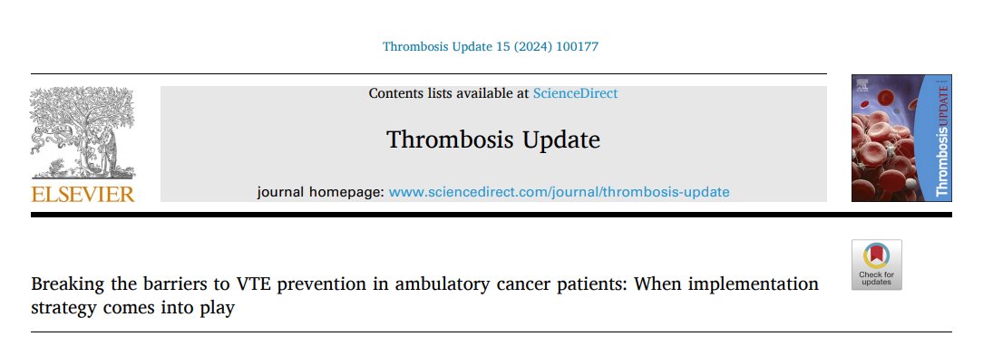 Here is the link to the editorial commentary by <a href="/ThrombUpdate/">Thrombosis Update</a> editors <a href="/LucyNORTCD/">Lucy NORRIS</a>  <a href="/emmpapadoc/">Emmanouil Papadakis</a> 
"Breaking the barriers to VTE prevention in ambulatory cancer patients: When implementation strategy comes into play" #ThrJournal #CAT

sciencedirect.com/science/articl…