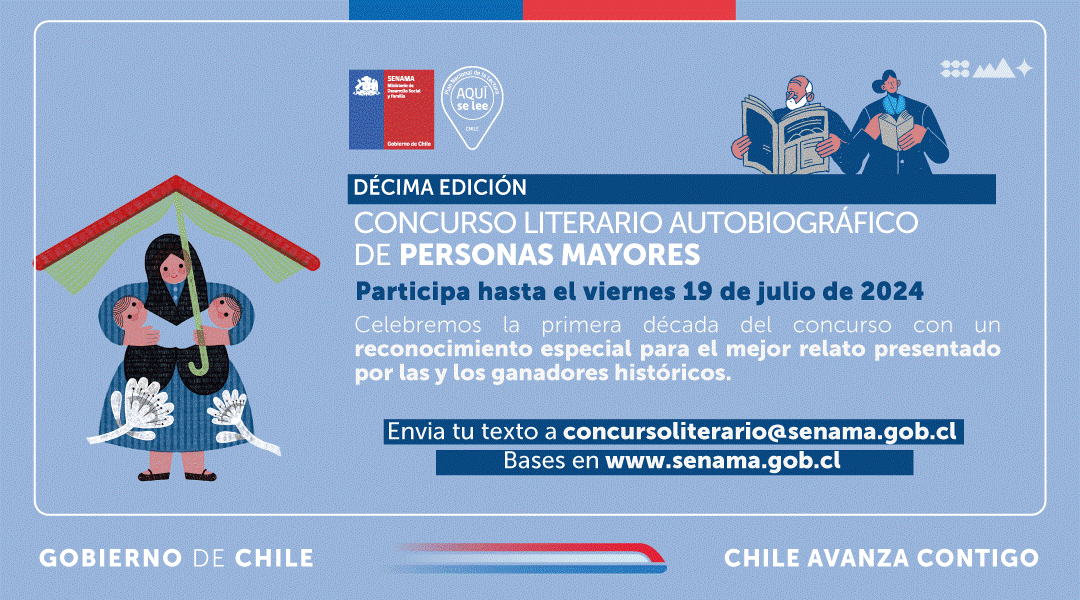 SenamaAtacama's tweet photo. Estimados/as!! Participa hasta el 19 de julio de 2024!! 
✅Mayores de 60 años
✅Historias inéditas 
✅Máximo 4 relatos de hasta 8 páginas cada uno
✅Enviar el relato en formato Word a concursoliterario@senama.gob.cl, o bien entregarlos en OFAM comunales y ellos lo hagan llegar. https://t.co/irahYeD08N