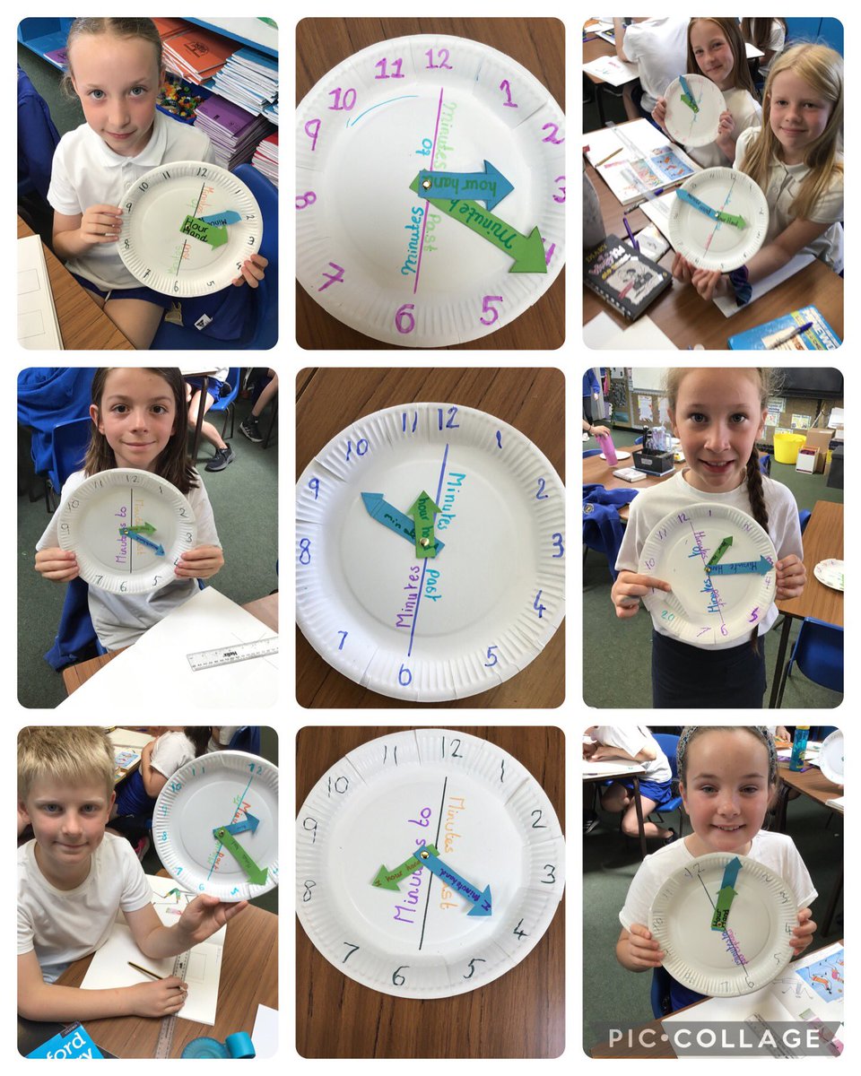 BroomfieldsJnr's tweet photo. 4MH created paper clocks. It helped them to tell the time! 🕰
#BroomfieldsYear4 #BroomfieldsMaths @WhiteRoseEd @twinklresources @TCATchallenge https://t.co/nIARi0sNQJ