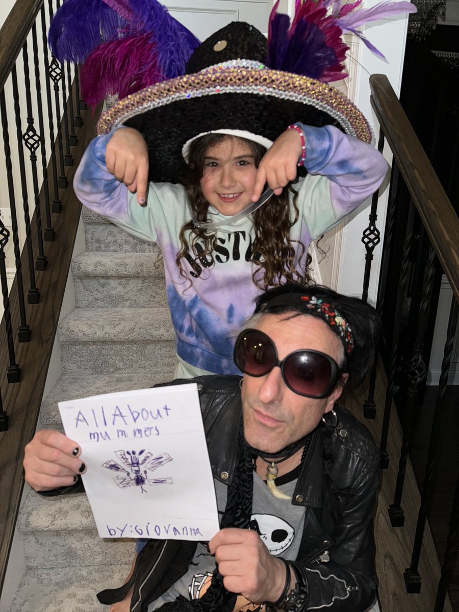 Best Birthday Gift Ever!  I received from <a href="/933WMMR/">93.3 WMMR</a> Full Time Vampire <a href="/realgiltoy/">Dante’s Disco Inferno</a> ! Made Laminate of my niece Giovanna school project of me being a MUMMER! So adorable &amp; beautiful. My family loves this ! Thanz so much Don! xo   <a href="/LastFancyClub/">Golden Sunrise</a>  <a href="/fb_assoc/">Fancy Brigade Association</a>  <a href="/PhilaStringBand/">Philadelphia String Band Association</a> #mummers