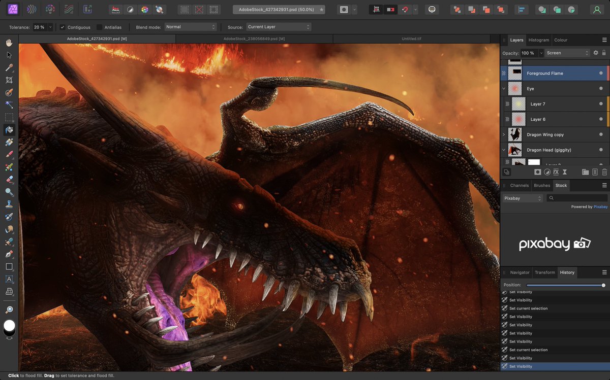 _Christeeny_'s tweet photo. Working in @affinitybyserif #affinityphoto today! I may be watching too much of #HouseOfTheDragon 🫣 https://t.co/y1PgoRU3fc