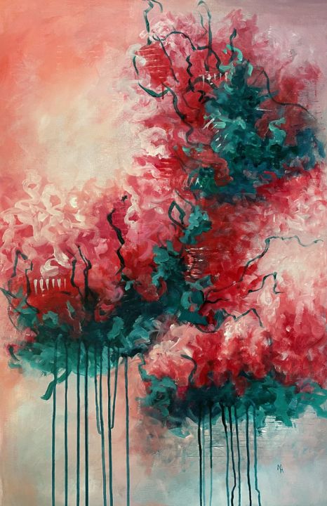 NatalieVerve's tweet photo. Art of the Day: "Cherry blossoms". Buy at: https://t.co/o8DnTel6iU https://t.co/haSxg9hTOS