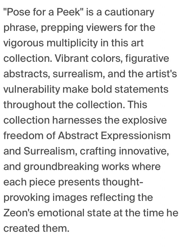 Good morning ☀️ 

My memoir - Pose for a Peek [$p4p] is now LIVE on <a href="/foundation/">Foundation 🌐</a> 

This collection features 10 artworks i created between 2022 and 2023; each artwork conveys an intimate story of the time there were created. 

💰- 0.03eth
⛓️- Base