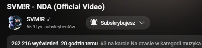 Adrian36956358's tweet photo. #3 na karcie #svmir #MRGH #yt #muzyka https://t.co/JKCqnOQM4j
