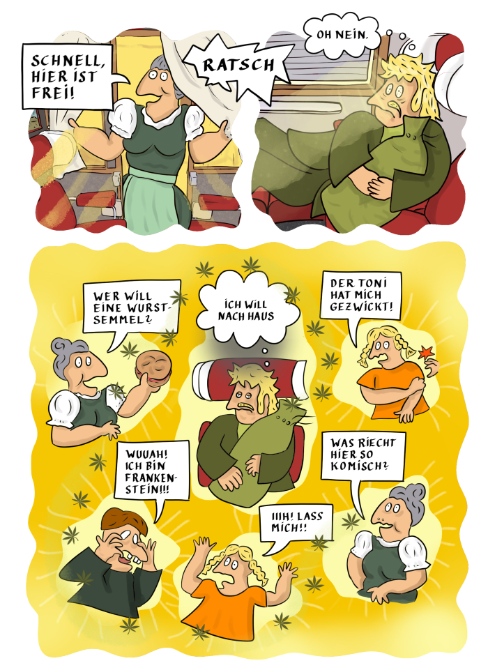 4 neue Seiten! Viel Spaß, Charly hatte ihn ja auch.... zumindest zu Beginn.... Mehr hier: lisaneun.com/?series=serie #vonrevoluzzernundrebellen #webcomic #csedigital #comicmuseumerlangen