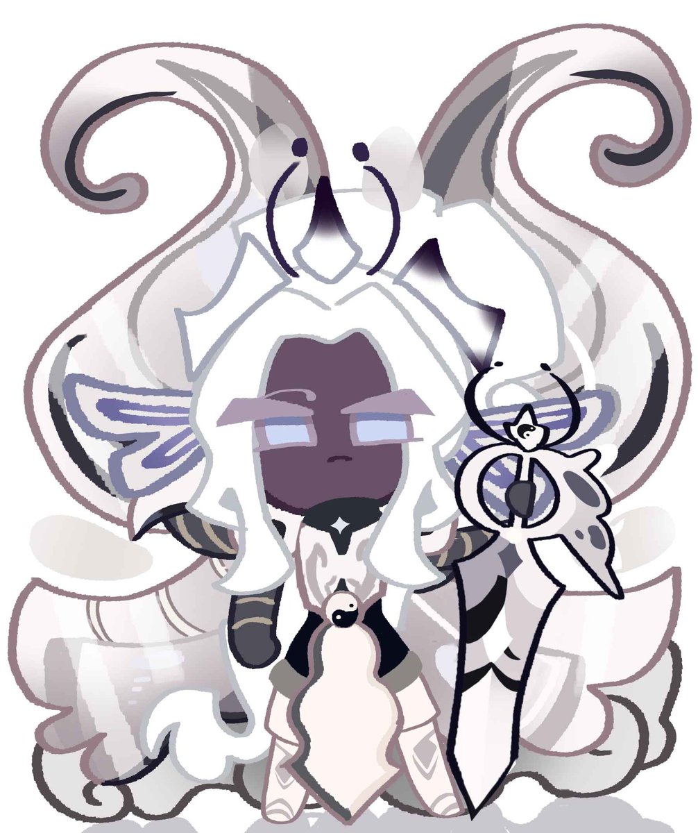 OMG — my yin yang ElderCacao in cookie run style!! Drawn by