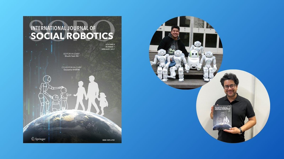 Springer Engineering (@springereng) on Twitter photo A very warm welcome to Dr. Eduardo B. Sandoval <a href="/UNSWADA/">UNSW Arts, Design & Architecture</a>, who will be joining the Editorial Board of the International Journal of #SocialRobotics as Associate Editor.
Visit the journal's homepage here: bit.ly/4cR4wJZ
<a href="/A_Wykowska/">Agnieszka Wykowska</a> <a href="/serena_ivaldi/">Serena Ivaldi</a> A very warm welcome to Dr. Eduardo B. Sandoval <a href="/UNSWADA/">UNSW Arts, Design & Architecture</a>, who will be joining the Editorial Board of the International Journal of #SocialRobotics as Associate Editor.
Visit the journal's homepage here: bit.ly/4cR4wJZ
<a href="/A_Wykowska/">Agnieszka Wykowska</a> <a href="/serena_ivaldi/">Serena Ivaldi</a>