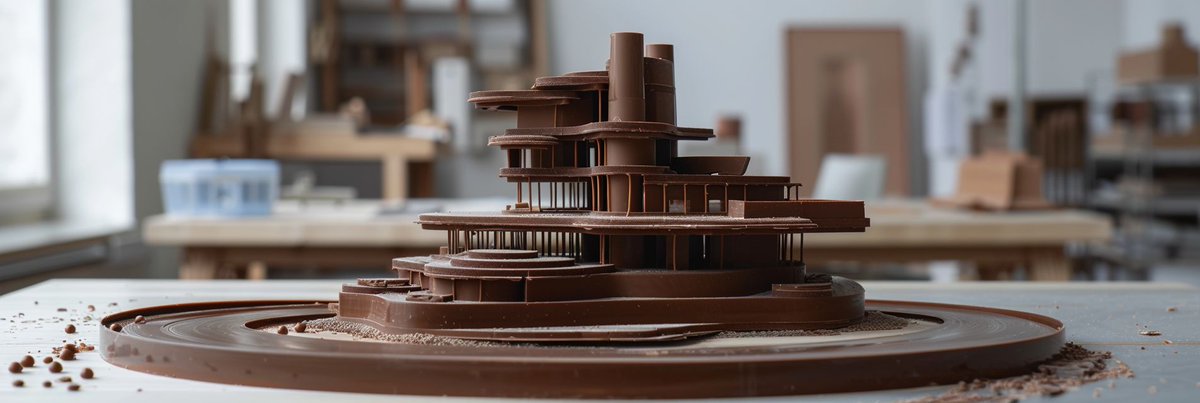 KFArchitecture's tweet image. Celebrating World Chocolate Day with a sweet twist on architecture! 

#WorldChocolateDay #EdibleArchitecture #DesignDelights #ChocolateLovers #CreativeDesign&quot;
#ArchitecturalInnovation #SweetDesign #ChocolateArt #InnovativeDesign #SustainableDesign