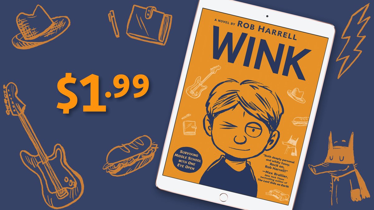 Penguin Kids (@penguinkids) on Twitter photo EBOOK SALE ALERT! 🚨 Only TODAY, get WINK by <a href="/HarrellRob/">Rob Harrell</a>
A hilarious and heart wrenching story about surviving middle school–and an unthinkable diagnosis–while embracing life’s weirdness.
Get your eBook copy today! EBOOK SALE ALERT! 🚨 Only TODAY, get WINK by <a href="/HarrellRob/">Rob Harrell</a>
A hilarious and heart wrenching story about surviving middle school–and an unthinkable diagnosis–while embracing life’s weirdness.
Get your eBook copy today!